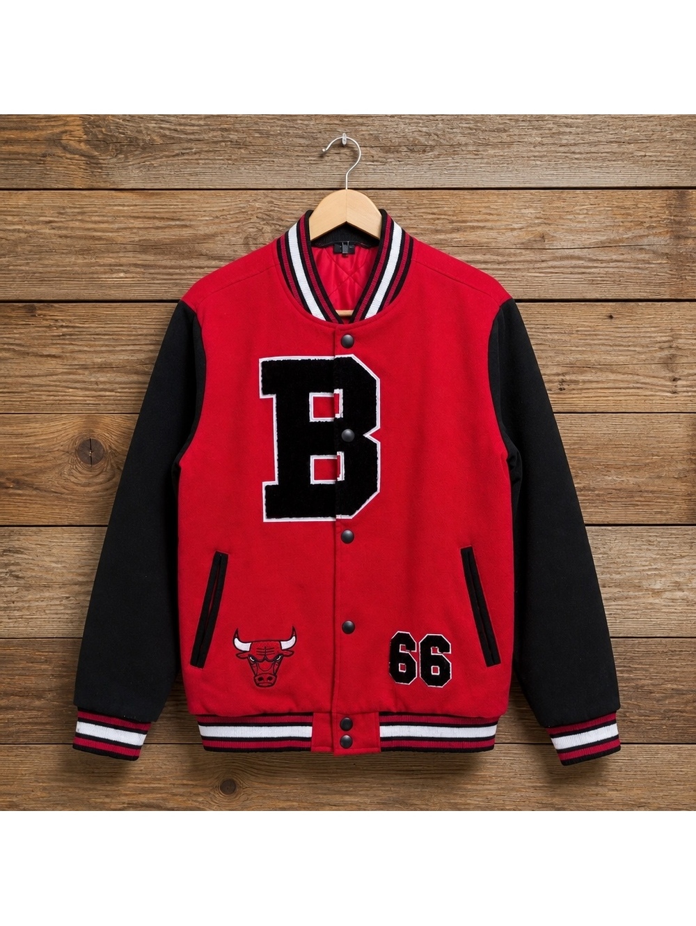 NBA Ultra Game Chicago Bulls Bomber Jacket - Red/Black Men's